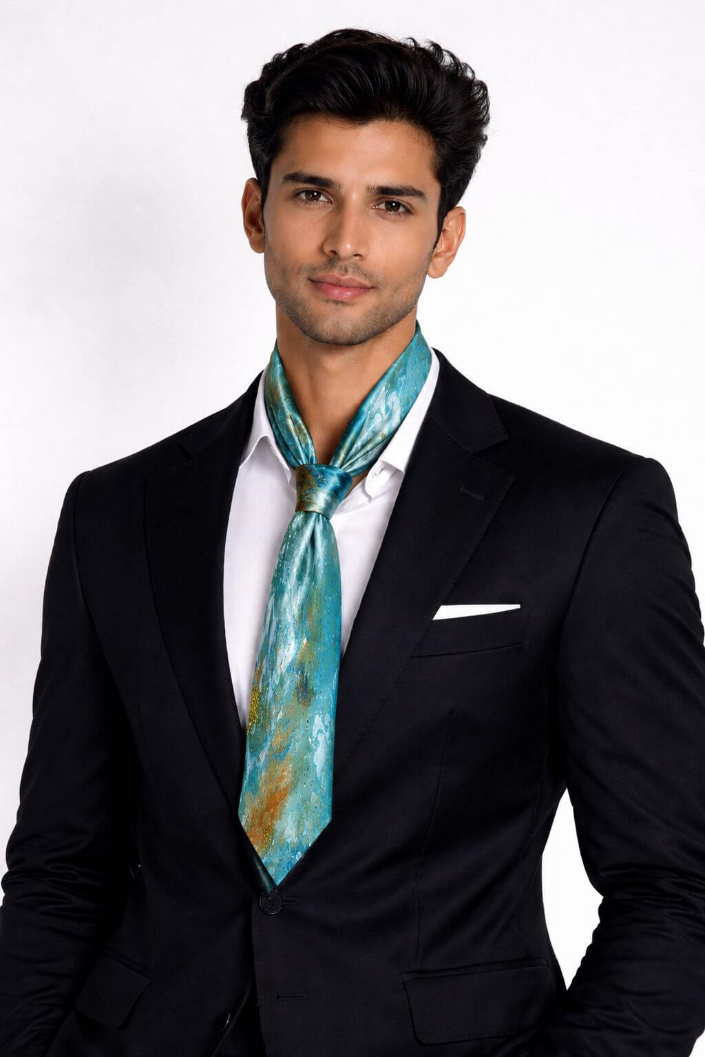 Aqua Horse 7 x 140 ( Banarasi Silk)